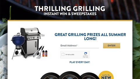 Treasure Cave 'Thrilling Grilling' Microsite